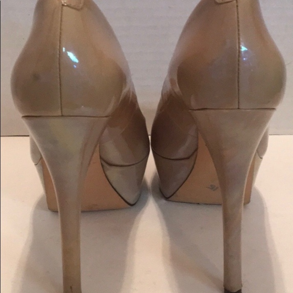 B BRIAN ATWOOD Nude Platform Peep Toe Stiletto 8 - Picture 4 of 8